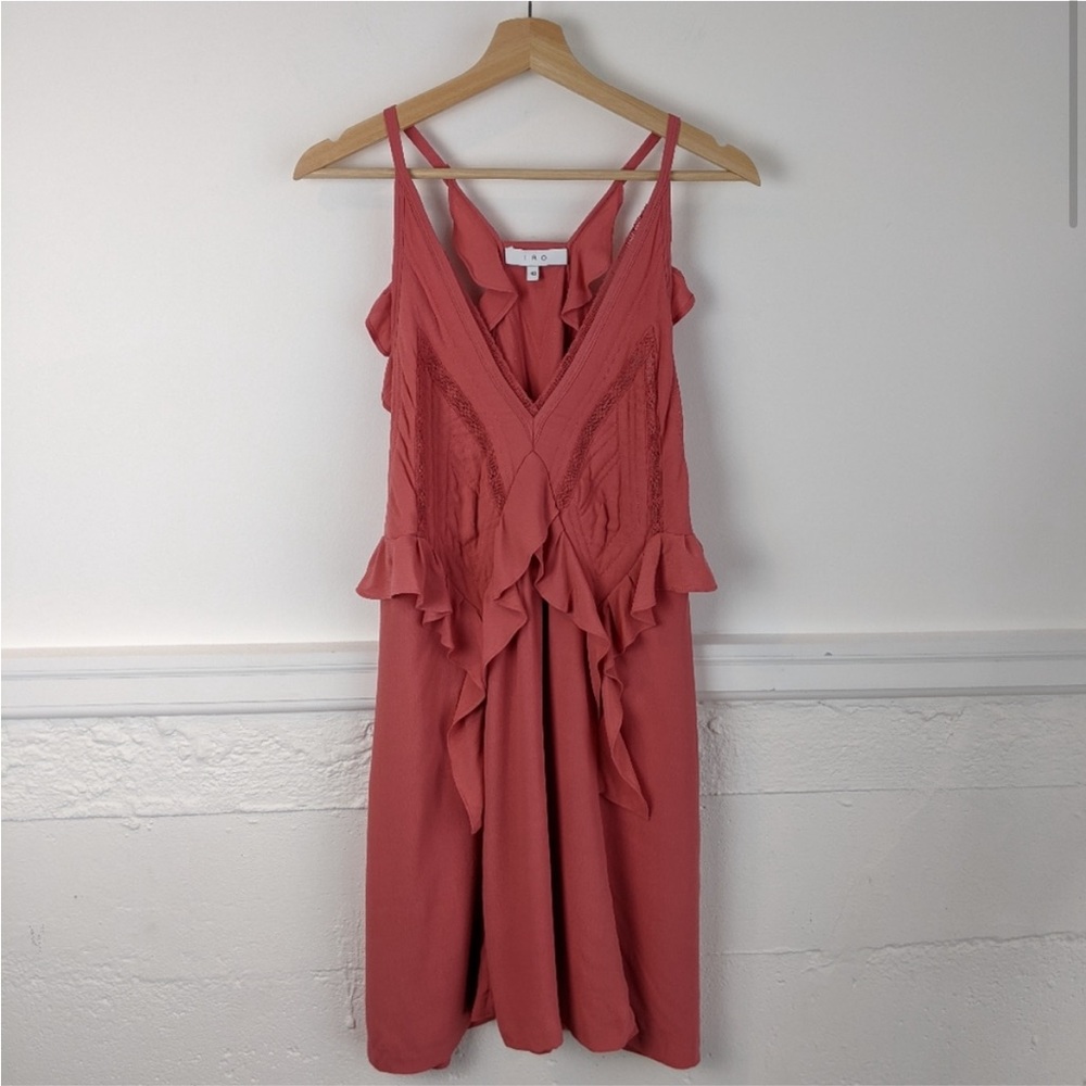CLEARANCE IRO Women's Pink Sleeveless Mini Dress ($490) Size FR 40 /US 8